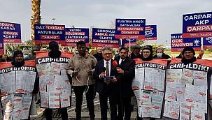 Saadet'ten 'elektrik çarpmış vatandaş' ile zam protestosu