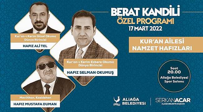 Aliağa Belediyesi'nden Berat Kandili'ne Özel Program 