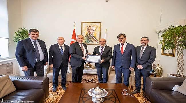 Başkan Soyer Kuzey İzmir Teknoloji Merkezi heyetini ağırladı 
