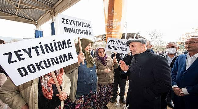 Başkan Tunç Soyer: "Zeytin ağaçlarının yok edilmesi asla kabul edilemez"