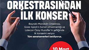 Bayraklı Belediyesi 'Mandolin Orkestrası' ilk kez sahneye çıkıyor