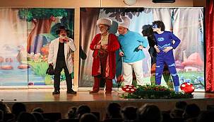 Bucalı çocuklar tiyatroya doydu 