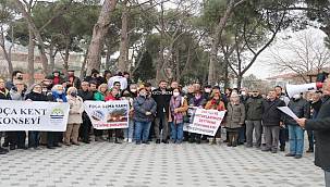 Foçalılardan 'zeytinime dokunma' eylemi