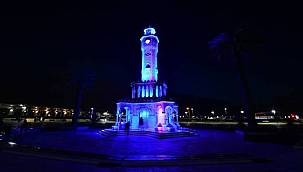 Saat Kulesi Mart'ta her perşembe maviye bürünecek 