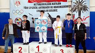 Aliağalı Karatecilerden 15 Madalya Birden 