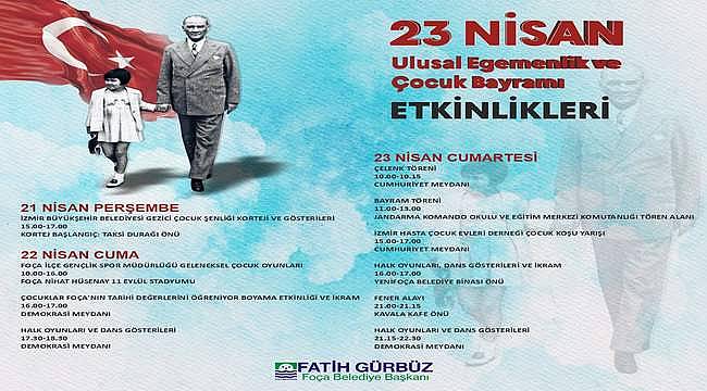 Foça'da 23 Nisan coşkusu yaşanacak 