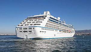 İzmir'e 6 yıl aradan sonra ilk kruvaziyer gemi yanaştı 