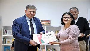 Karşıyakalı yazar adayları sertifikalarını aldı 