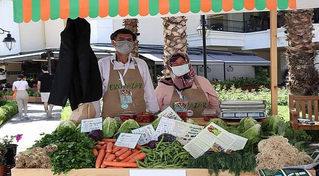 "Organik Tarımı Öğreniyorum" Projesi Kapsamında Mavibahçe'de Eko Pazar Açıldı 