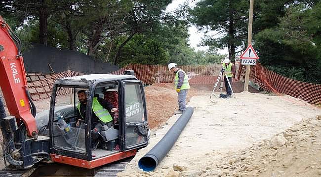 Urla Çeşmealtı'nda taşkın sorununun önüne geçecek proje başladı  