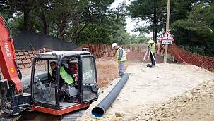 Urla Çeşmealtı'nda taşkın sorununun önüne geçecek proje başladı  