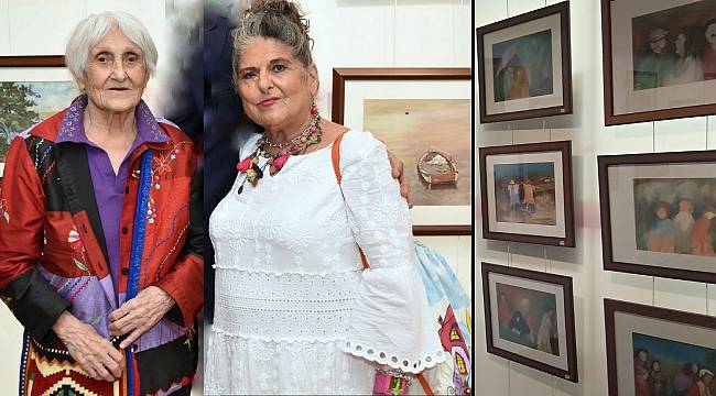Anneleri 101 yaşına kadar resim yaptı, kızları onun anısına resim sergisi açtı