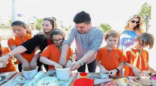 Bucalı miniklerin tohum ekme heyecanı 