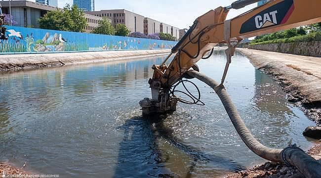 İZSU ekipleri derelerde temizlik operasyonu başlattı 