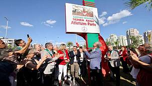 Karşıyaka'da Semra Aksu Atletizm Parkı'nın açılışı yapıldı 