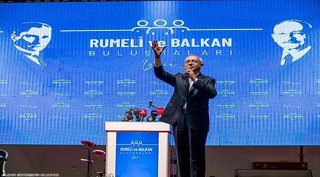 Kılıçdaroğlu İzmir'de Balkan ve Rumeli göçmenleriyle buluştu 