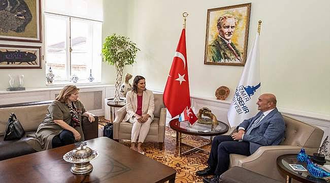 Lüksemburg Büyükelçisi Başkan Soyer'i ziyaret etti 