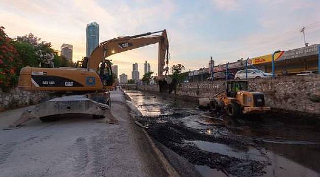 Manda Çayı'ndaki temizlik çalışması tamamlandı 