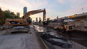 Manda Çayı'ndaki temizlik çalışması tamamlandı 