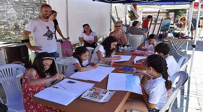 Resim kursu öğrencileri, Sanat Festivalindeki Çalıştaya katıldı! 