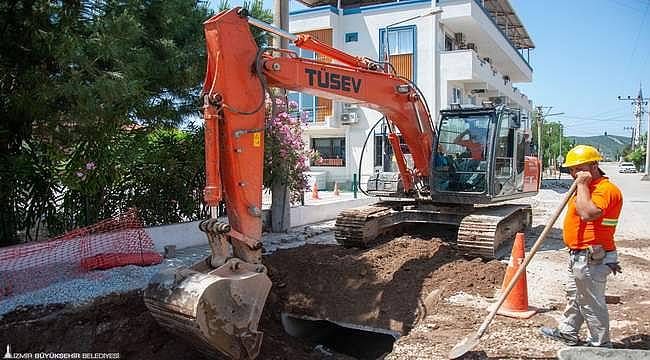 Seferihisar'a yeni yağmursuyu hattı 