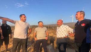 Başkan Soyer'den alevlerle boğuşan itfaiyecilere moral desteği 