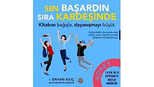 Buca'da anlamlı kitap bağış kampanyası:  Sen başardın sıra kardeşinde  