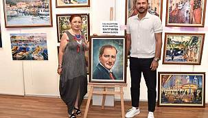 Foça'da yağlı boya resim sergisi 
