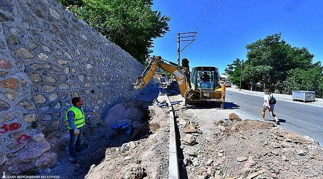 İzmir Büyükşehir Belediyesi'nden Gürçeşme'de 30 yıllık soruna neşter 