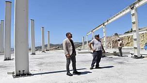 Nihat Dirim Kent Belleği Merkezi'nin yapımı devam ediyor / Foça Haberleri 