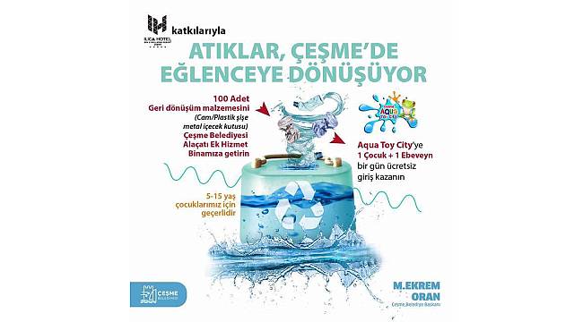 Atıklar Çeşme'de eğlenceye dönüşüyor 