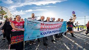 16. Balkanlılar Halk Dansları ve Kültür Festivali renkli görüntülerle başladı 