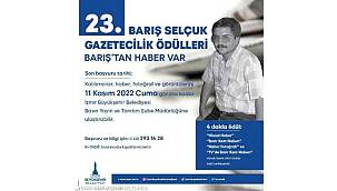 23. Barış Selçuk Gazetecilik Ödülleri'ne başvurular başladı