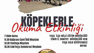 Foça'da sıra dışı etkinlik: Köpeklerle kitap okuyacaklar 