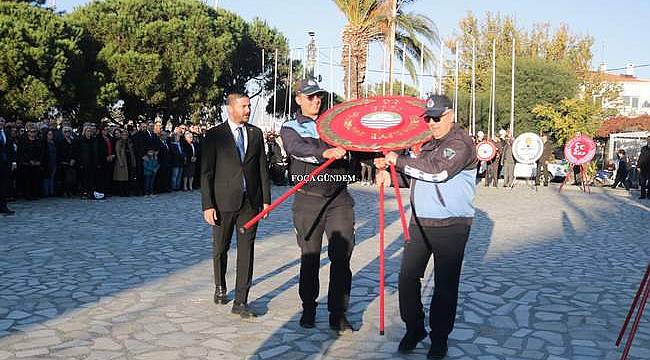 Atatürk Foça'da saygı ve özlemle anıldı  