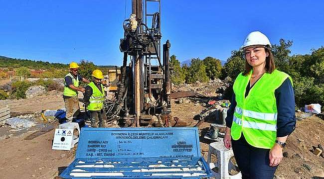 Bornova'da zemin araştırması başladı