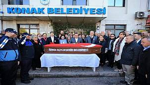 Nurten Serhadbeyi'ne Konak Belediyesi'nde son veda 