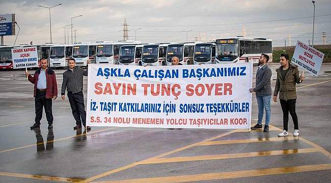 Başkan Soyer Menemen'de İZTAŞIT garajını ziyaret etti 