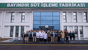 Bayındır Süt İşleme Fabrikası'nda test üretimi başladı 