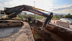 İZSU bir bölgede daha su baskını sorununa çözüm getirdi 