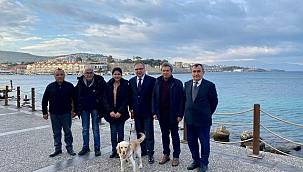 Kaymakam Mehmet Türköz Foçalı gazetecilerle bir araya geldi 