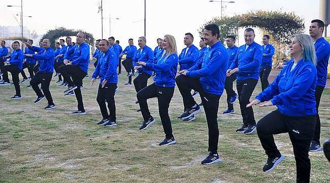 Konak'ta zabıta düzenli spora başladı 