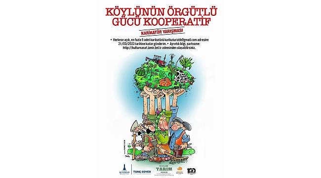 "Köylünün Örgütlü Gücü Kooperatif" temalı 2. Ulusal Karikatür Yarışması için başvurular başladı 