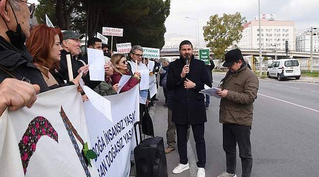 Foça 'Taş Ocağı'na İtiraz Etti  