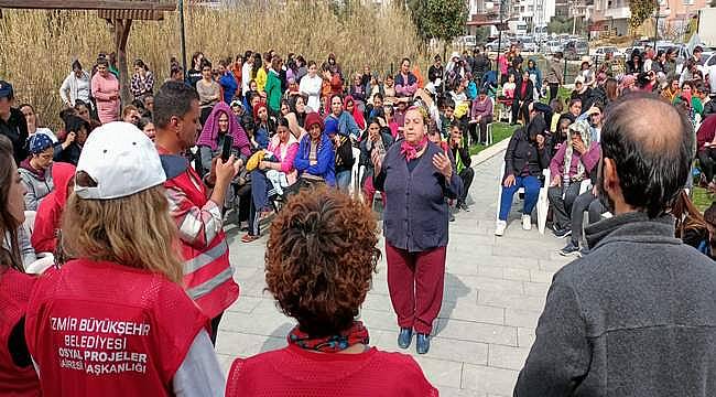 Çadır kentte 8 Mart kutlaması 