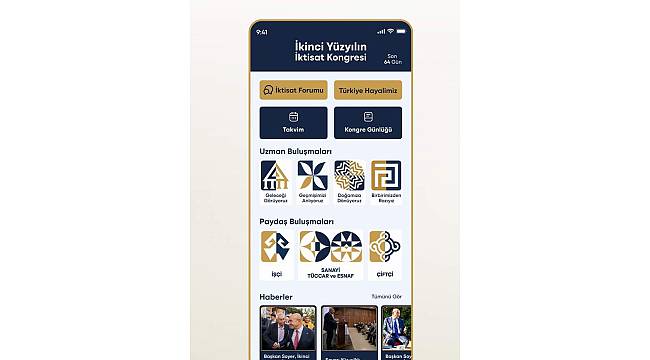 İkinci Yüzyılın İktisat Kongresi'nin mobil uygulaması yayında 