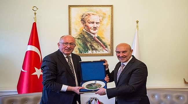 Belçika'nın Ankara Büyükelçisi'nden Başkan Soyer'e ziyaret 
