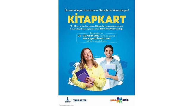 İzmir Büyükşehir Belediyesi'nden gençlere Kitap Kart desteği