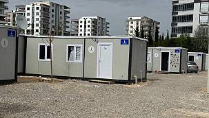 İzmir Büyükşehir Belediyesi'nin Adıyaman'da kurduğu konteyner kent hizmete girdi 