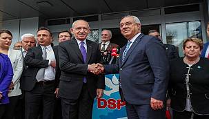 Kılıçdaroğlu, DSP Genel Başkanı Önder Aksakal ile görüştü